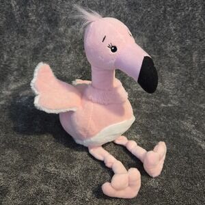 Baby Ganz Cora Flamingo Plush Stuffed Animal Pink Long Legs BG4080 9" Lovey Toy